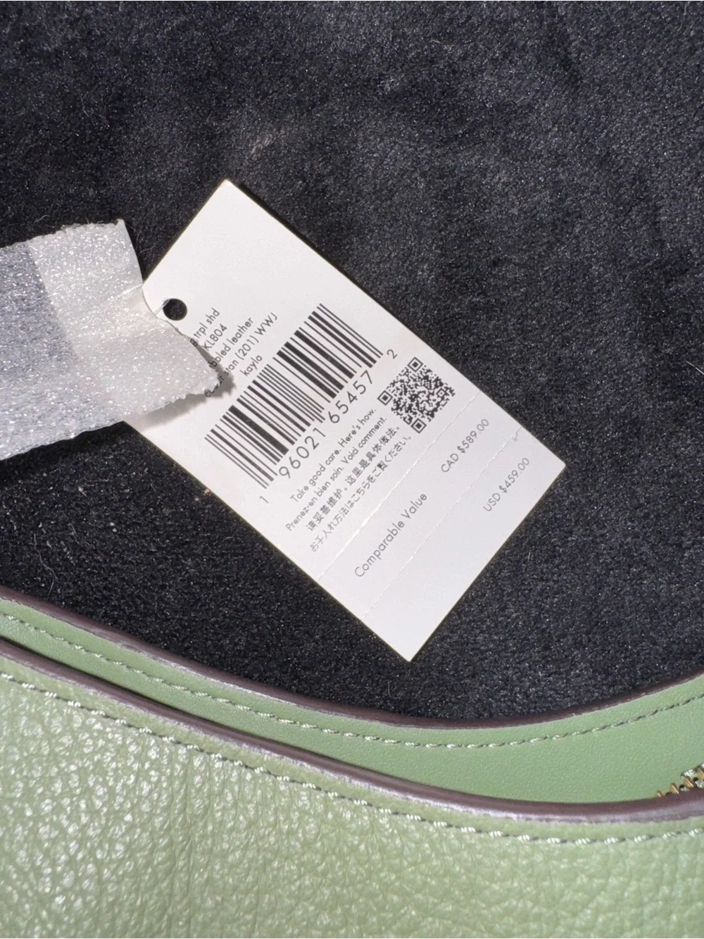 kate spade Mint Green Pebbled Leather Hobo Shoulder Bag